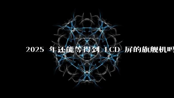 2025 年还能等得到 LCD 屏的旗舰机吗？