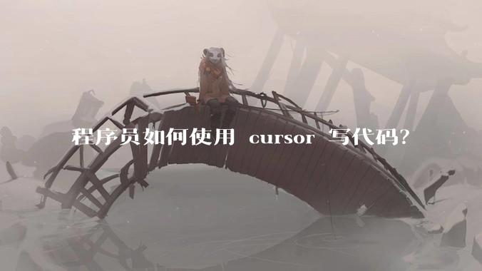 程序员如何使用 cursor 写代码？